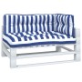 Pallet cushions 3 pieces blue and white striped fabric by vidaXL, Cushions for chairs and sofas - Ref: Foro24-360770, Price: ...