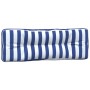 Pallet cushions 3 pieces blue and white striped fabric by vidaXL, Cushions for chairs and sofas - Ref: Foro24-360770, Price: ...