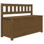 Solid pine wood bench honey brown 110x41x76.5 cm by vidaXL, Banks - Ref: Foro24-823557, Price: 156,33 €, Discount: %