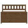 Solid pine wood bench honey brown 110x41x76.5 cm by vidaXL, Banks - Ref: Foro24-823557, Price: 156,33 €, Discount: %