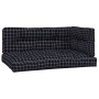 Pallet cushions 3 pieces black checkered fabric by vidaXL, Cushions for chairs and sofas - Ref: Foro24-360771, Price: 93,55 €...