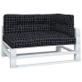 Pallet cushions 3 pieces black checkered fabric by vidaXL, Cushions for chairs and sofas - Ref: Foro24-360771, Price: 93,55 €...