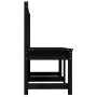 Garden bench solid black pine wood 157.5 cm by vidaXL, garden benches - Ref: Foro24-824043, Price: 94,69 €, Discount: %