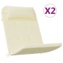 Cojines para silla Adirondack 2 uds tela Oxford color crema de vidaXL, Cojines para sillas y sofás - Ref: Foro24-361832, Prec...