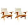 Cojines para silla Adirondack 2 uds tela Oxford color crema de vidaXL, Cojines para sillas y sofás - Ref: Foro24-361832, Prec...