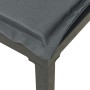 Silla de jardín con cojines ratán sintético negro y gris de vidaXL, Sofás modulares de exterior - Ref: Foro24-362798, Precio:...