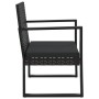 Silla de jardín con cojín ratán sintético negro de vidaXL, Sillas de jardín - Ref: Foro24-362324, Precio: 69,41 €, Descuento: %