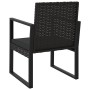 Gartenstuhl mit Kissen synthetisches Rattan schwarz von vidaXL, Gartenstühle - Ref: Foro24-362324, Preis: 69,41 €, Rabatt: %