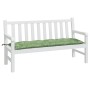 Gartenbankkissen Oxford-Stoff mit Blattdruck, 150 x 50 x 7 cm von vidaXL, Kissen für Stühle und Sofas - Ref: Foro24-361618, P...