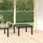 Reposapiés de jardín con cojín ratán sintético negro y gris de vidaXL, Sofás modulares de exterior - Ref: Foro24-362799, Prec...