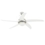 Ventilador de techo adornado con lámpara 128 cm blanco de vidaXL, Ventiladores de techo - Ref: Foro24-50538, Precio: 149,37 €...