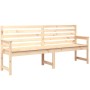 Banco de jardín madera maciza de pino 203,5x48x91,5 cm de vidaXL, Bancos de jardín - Ref: Foro24-824074, Precio: 154,42 €, De...