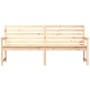 Banco de jardín madera maciza de pino 203,5x48x91,5 cm de vidaXL, Bancos de jardín - Ref: Foro24-824074, Precio: 154,42 €, De...