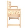 Garden bench solid pine wood 203.5x48x91.5 cm by vidaXL, garden benches - Ref: Foro24-824074, Price: 154,42 €, Discount: %