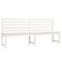 Garden bench solid white pine wood 201.5 cm by vidaXL, garden benches - Ref: Foro24-824047, Price: 156,73 €, Discount: %