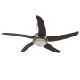 Ventilador de techo adornado con lámpara 128 cm marrón de vidaXL, Ventiladores de techo - Ref: Foro24-50539, Precio: 175,96 €...