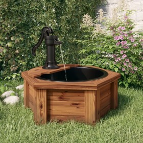 Water fountain with pump solid fir wood 57x57x53 cm by vidaXL, Fountains and waterfalls - Ref: Foro24-363335, Price: 127,99 €...