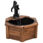 Fuente de agua con bomba madera maciza de abeto 57x57x53 cm de vidaXL, Fuentes y cascadas - Ref: Foro24-363335, Precio: 127,9...