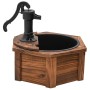 Fuente de agua con bomba madera maciza de abeto 57x57x53 cm de vidaXL, Fuentes y cascadas - Ref: Foro24-363335, Precio: 127,9...