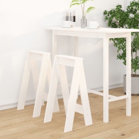 Stools 2 units solid white pine wood 40x40x75 cm by vidaXL, Folding stools and chairs - Ref: Foro24-823670, Price: 60,99 €, D...