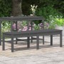 2-seater garden bench solid gray pine wood 159.5x44x45 cm by vidaXL, garden benches - Ref: Foro24-824013, Price: 68,24 €, Dis...