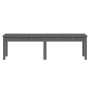 2-seater garden bench solid gray pine wood 159.5x44x45 cm by vidaXL, garden benches - Ref: Foro24-824013, Price: 68,24 €, Dis...