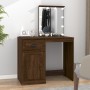 Dressing table with LED oak brown plywood 90x50x132.5cm by vidaXL, Bedroom Dressers - Ref: Foro24-816775, Price: 106,93 €, Di...