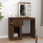 Dressing table with LED oak brown plywood 90x50x132.5cm by vidaXL, Bedroom Dressers - Ref: Foro24-816775, Price: 106,93 €, Di...