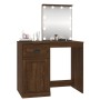 Dressing table with LED oak brown plywood 90x50x132.5cm by vidaXL, Bedroom Dressers - Ref: Foro24-816775, Price: 106,93 €, Di...