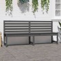 Garden bench solid gray pine wood 201.5 cm by vidaXL, garden benches - Ref: Foro24-824048, Price: 159,22 €, Discount: %