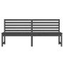 Garden bench solid gray pine wood 201.5 cm by vidaXL, garden benches - Ref: Foro24-824048, Price: 159,22 €, Discount: %