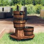 Water fountain with pump and wheels made of fir wood 55x55x80 cm by vidaXL, Fountains and waterfalls - Ref: Foro24-363336, Pr...