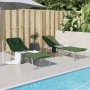 Dark green fabric folding lounger by vidaXL, Loungers - Ref: Foro24-364193, Price: 115,88 €, Discount: %