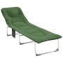 Dark green fabric folding lounger by vidaXL, Loungers - Ref: Foro24-364193, Price: 115,88 €, Discount: %