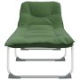 Dark green fabric folding lounger by vidaXL, Loungers - Ref: Foro24-364193, Price: 115,88 €, Discount: %