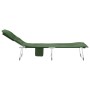 Dark green fabric folding lounger by vidaXL, Loungers - Ref: Foro24-364193, Price: 115,88 €, Discount: %