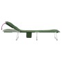 Dark green fabric folding lounger by vidaXL, Loungers - Ref: Foro24-364193, Price: 115,88 €, Discount: %