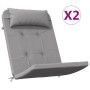 Cojines para silla Adirondack 2 uds tela Oxford gris de vidaXL, Cojines para sillas y sofás - Ref: Foro24-361831, Precio: 56,...