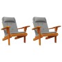 Cojines para silla Adirondack 2 uds tela Oxford gris de vidaXL, Cojines para sillas y sofás - Ref: Foro24-361831, Precio: 56,...