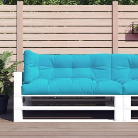 Pallet cushions 3 pieces turquoise fabric by vidaXL, Cushions for chairs and sofas - Ref: Foro24-360776, Price: 79,71 €, Disc...