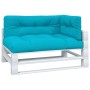 Palettenkissen 3 Stück türkiser Stoff von vidaXL, Kissen für Stühle und Sofas - Ref: Foro24-360776, Preis: 79,71 €, Rabatt: %