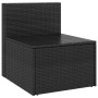 Central garden sofas with 2 black synthetic rattan cushions by vidaXL, Outdoor sofas - Ref: Foro24-362332, Price: 132,29 €, D...