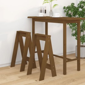 Stools 2 pcs solid honey brown pine wood 40x40x75 cm by vidaXL, Folding stools and chairs - Ref: Foro24-823672, Price: 44,29 ...