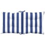 Low back chair cushions 6 pcs blue and white striped fabric by vidaXL, Cushions for chairs and sofas - Ref: Foro24-360340, Pr...