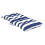 Low back chair cushions 6 pcs blue and white striped fabric by vidaXL, Cushions for chairs and sofas - Ref: Foro24-360340, Pr...