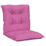 Garden chair cushion low backrest 4 pcs pink fabric 100x50x7 cm by vidaXL, Cushions for chairs and sofas - Ref: Foro24-360354...