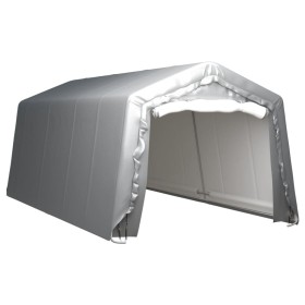 Carpa de almacenamiento acero gris 300x600 cm