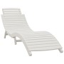 Solid white acacia wood lounger 184x55x64 cm by vidaXL, Loungers - Ref: Foro24-363281, Price: 157,35 €, Discount: %