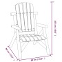 Garden chair solid fir wood 68x86x103 by vidaXL, Modular outdoor sofas - Ref: Foro24-363344, Price: 126,46 €, Discount: %