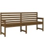 Garden bench solid pine wood honey brown 203.5x48x91.5 cm by vidaXL, garden benches - Ref: Foro24-824077, Price: 161,31 €, Di...